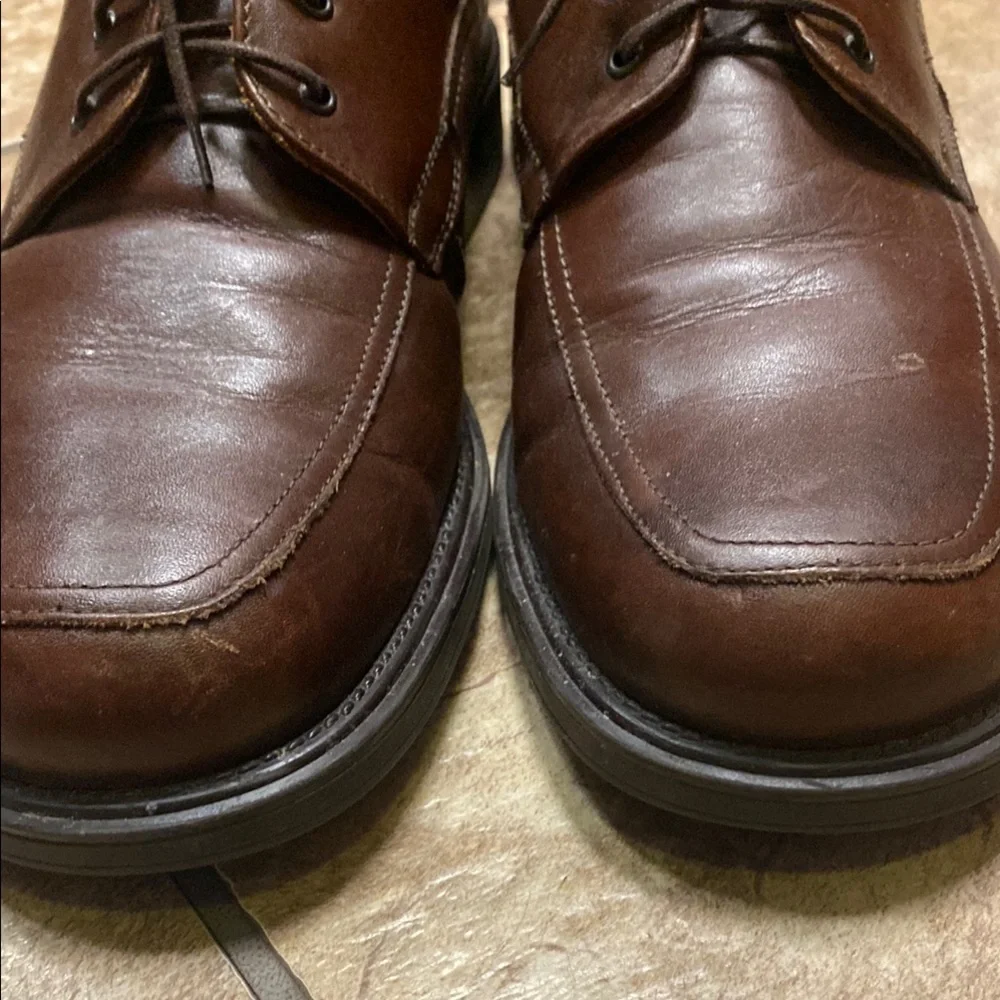Men’s Bass Brown Leather Oxford Size 13 Shoes Business Professional Career